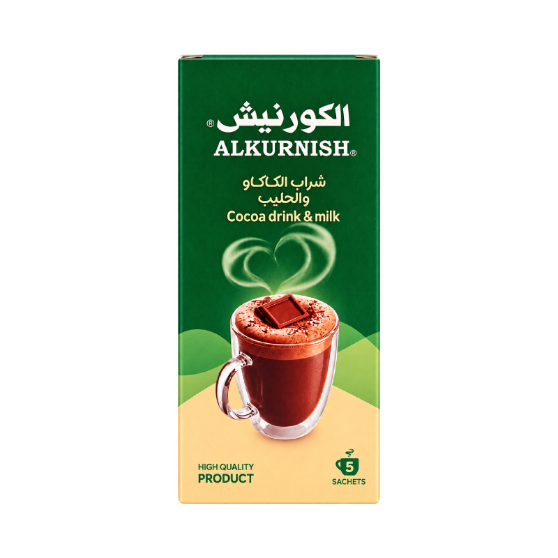 منتج كاكاو مع الحليب بنكهة عالية الجودة مع تغليف محكم
